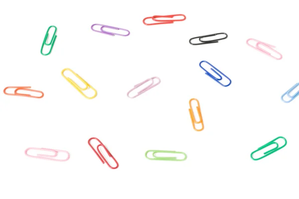 stock image Colorful paper clips