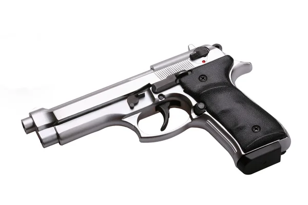 Nowoczesny pistolet. na białym tle obiekt — Zdjęcie stockowe