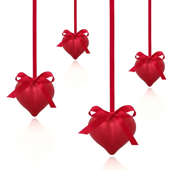 Red Valentine Hearts — Stock Photo, Image
