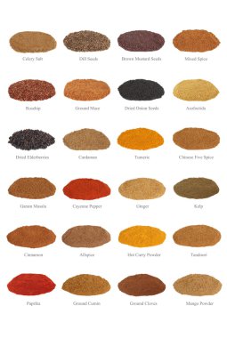 Spice Collection with Titles clipart
