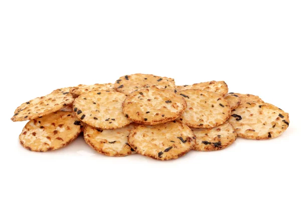 Морские водоросли Rice Crackers — стоковое фото