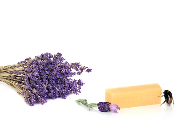 Lavendel ört blomma-produkter — Stockfoto