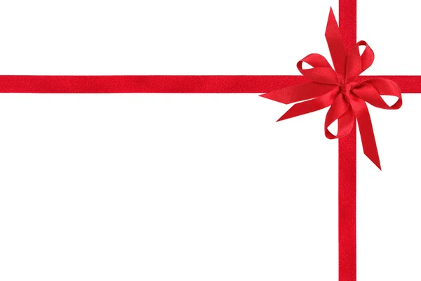 Red Ribbon Gift Box — Stock Photo, Image