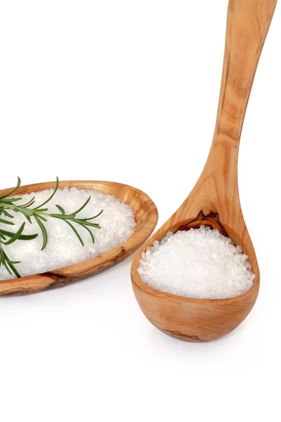Sea Salt and Rosemary Herb — Stock Photo, Image