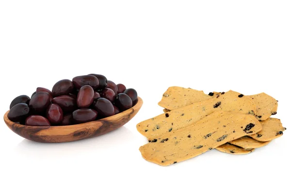 stock image Olives and Cracker Snack