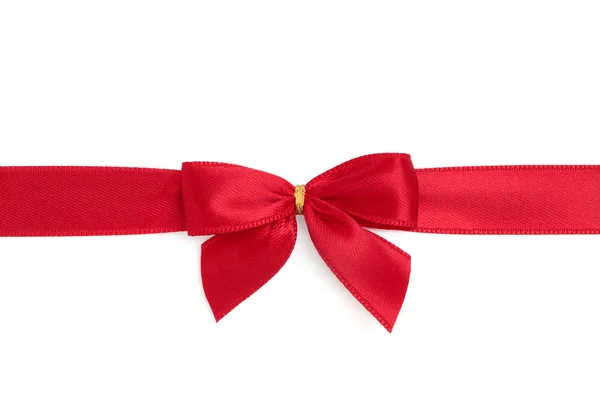 Red Ribbon and Bow — Stock Photo, Image
