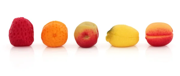감 복숭아 사탕 과일 과자 — 스톡 사진