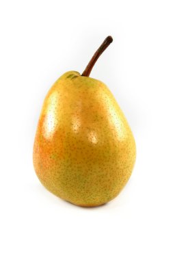 Yellow pear isolated clipart