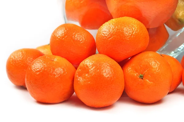 Friske, isolerede mandariner - Stock-foto
