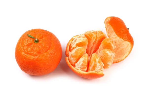 Érett narancs elszigetelt — Stock Fotó