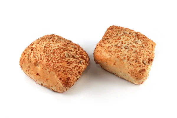 Rolos de pão isolados — Fotografia de Stock