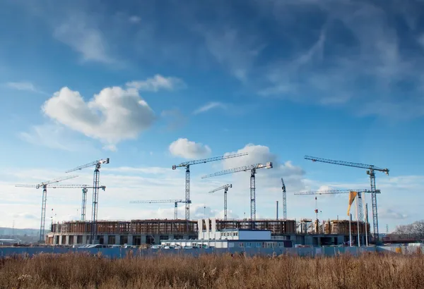 Baltic Arenan rakennustyömaa — kuvapankkivalokuva