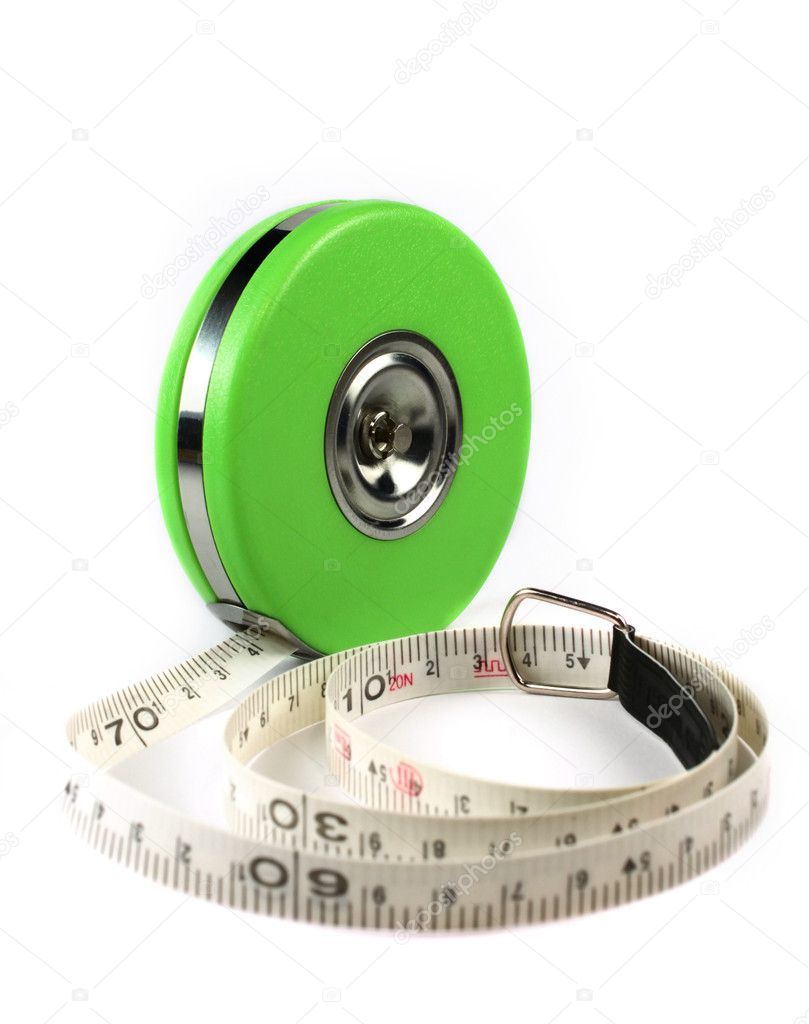 Measure tape isolated