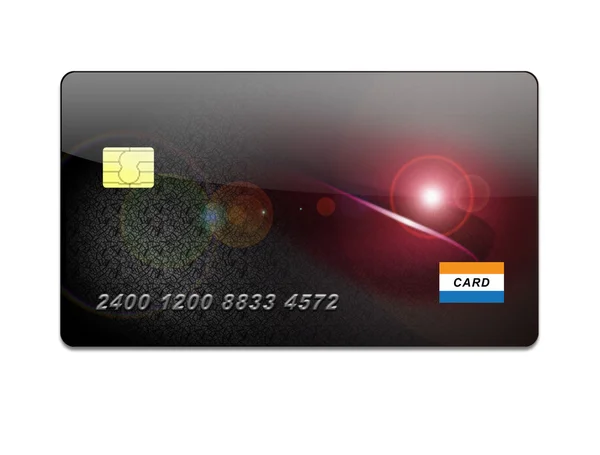 Kredi kartı çizim — Stok fotoğraf