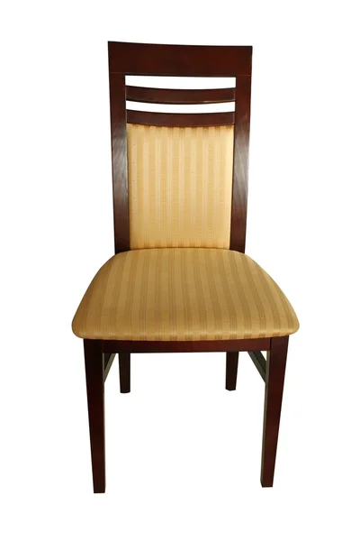 Drewniane krzesło na białym tle — Zdjęcie stockowe