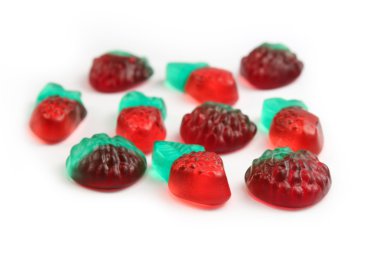 Colorful jelly candies macro clipart