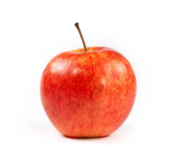 Única maçã vermelha isolada — Fotografia de Stock