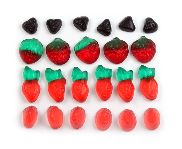 Composição de doces de geleia colorida — Fotografia de Stock