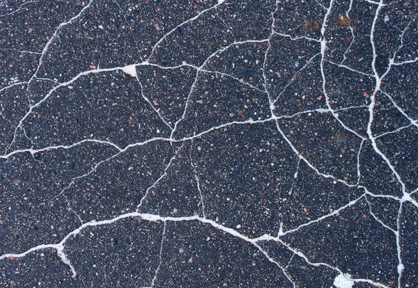 Textura de asfalto agrietada — Foto de Stock