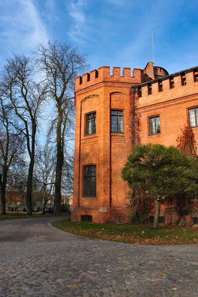 Velho castelo, Rzucewo, Polónia . — Fotografia de Stock