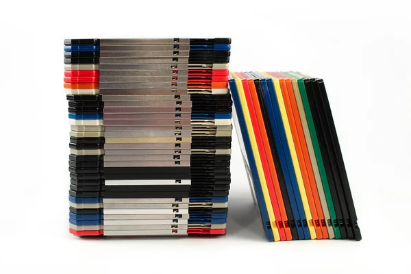 Floppy discs in stacks — Stock Photo, Image