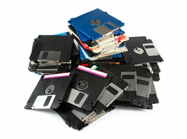 Högen av disketter — Stockfoto