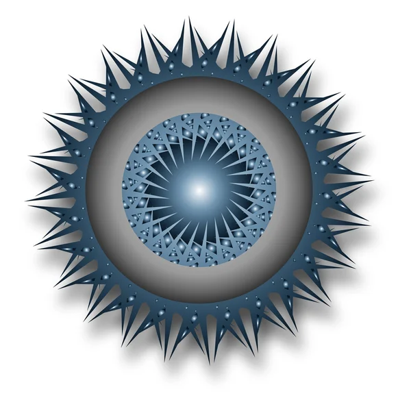 Logo uzaylı göz — Stok Vektör