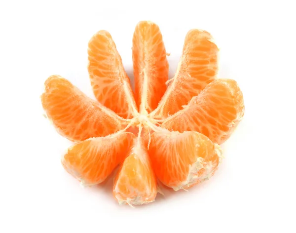 Orange mûre isolée — Photo