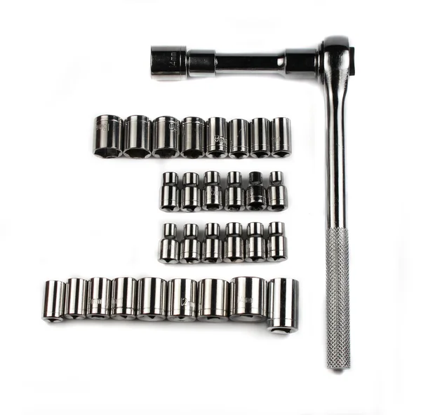 Spanners and mouthpieces isolated — Stock Photo, Image