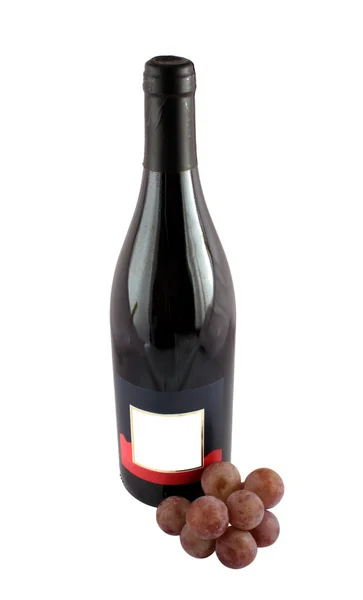 Vinflaske isoleret - Stock-foto