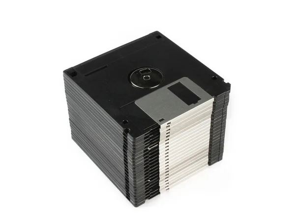 Floppy discs in stack — Stock Photo, Image