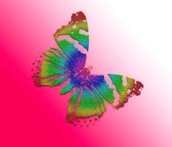 Abstrakcyjne tło z motylem — Zdjęcie stockowe