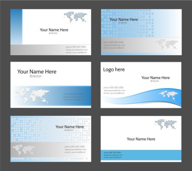 Business card templates clipart