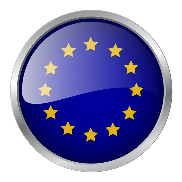Europa bandera vector ilustración — Vector de stock