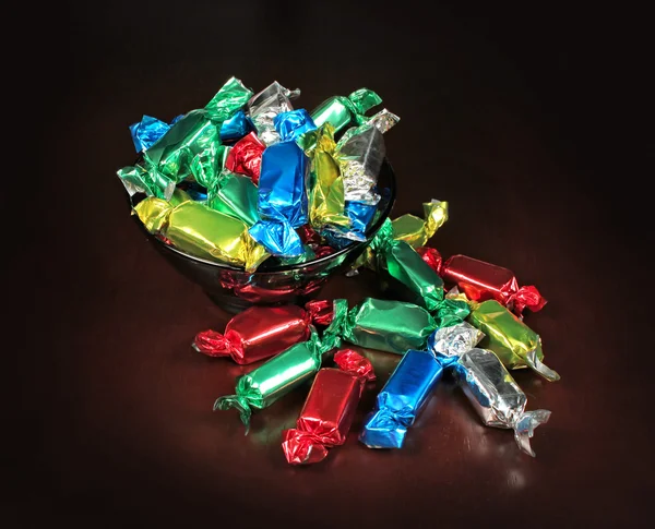 Барвисті цукерки — стокове фото
