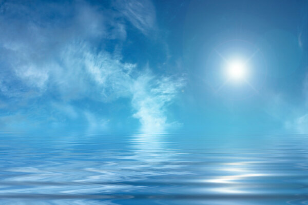 Волшебный синий фон
