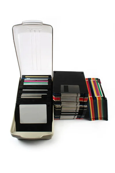 Dischi floppy isolati — Foto Stock