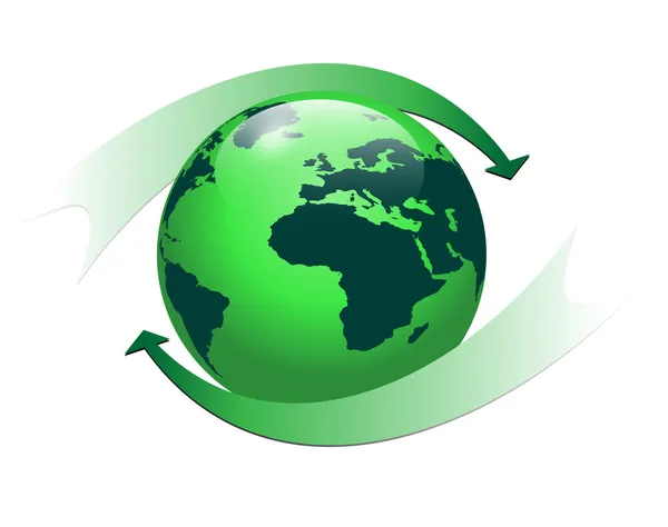 Logo globo terrestre — Vector de stock