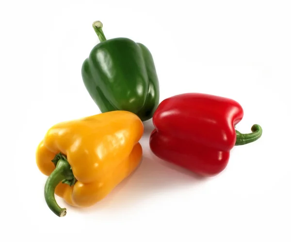 Pepers rood, groen, geel — Stockfoto