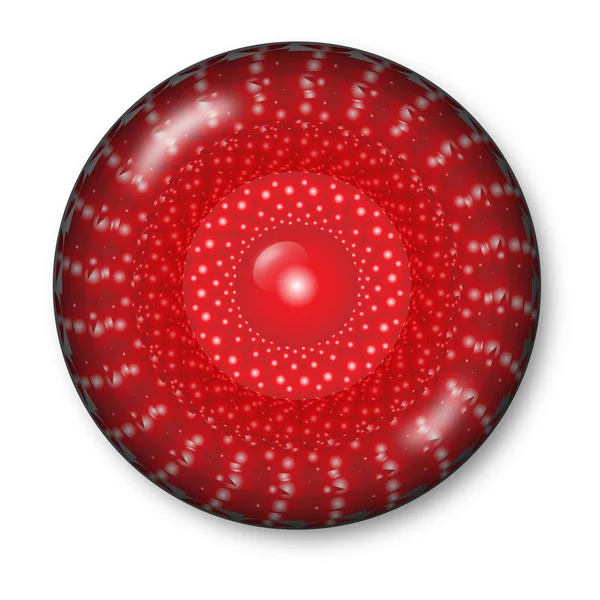 Logo 3d red — Stock Vector