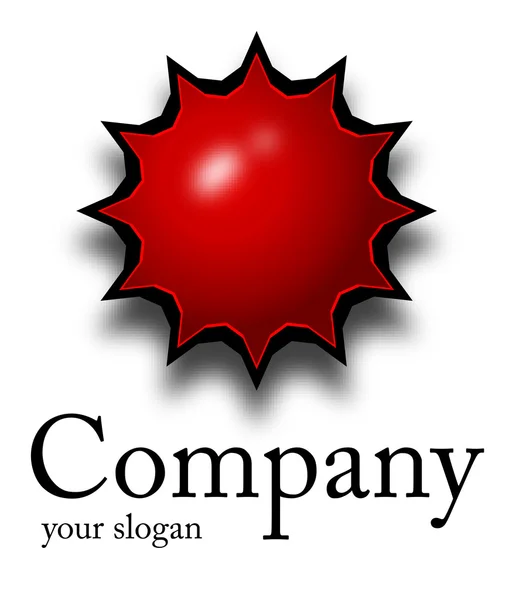 Logo red star — Stock Vector