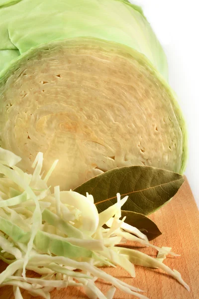 슬라이스 양배추 성분 — 스톡 사진