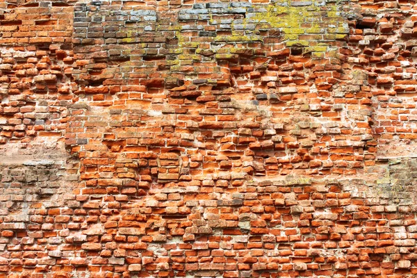A parede de tijolo resistido — Fotografia de Stock