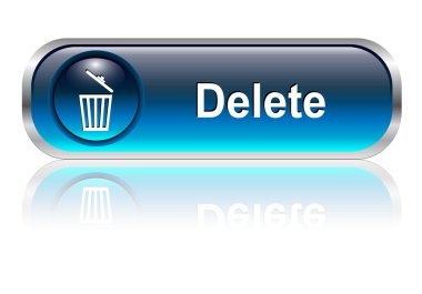 Delete icon, button clipart