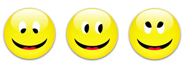 笑顔のボタン — ストックベクタ