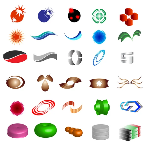 Logo & éléments de design 30 pièces — Image vectorielle