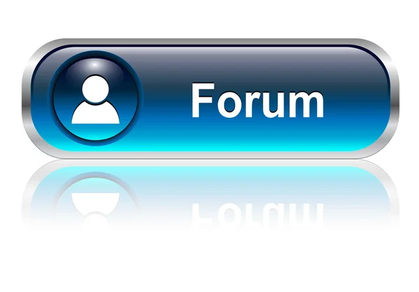 Значок форума, кнопка — стоковый вектор