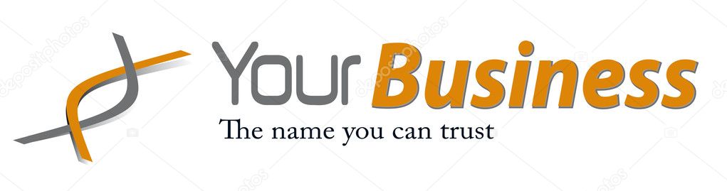 Business, corporation elegant logo, clean vector render.