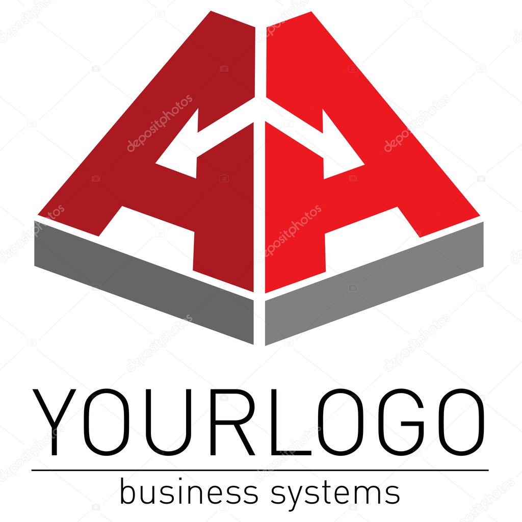 Business, elegant vector logo.