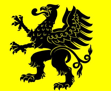 Heraldic eagle clipart